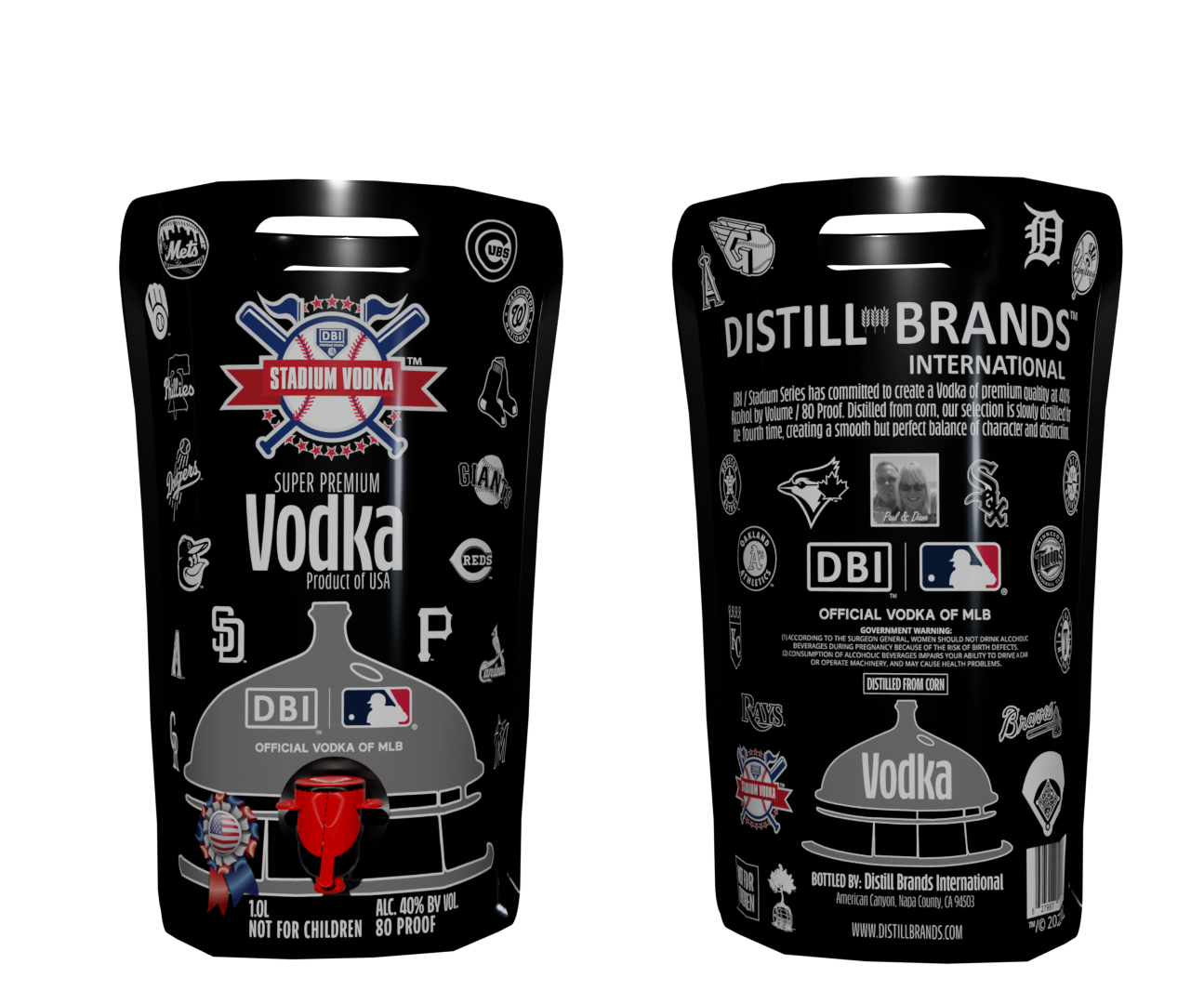 DBI MLB Flex Bags 1.0L Super Premium Vodka