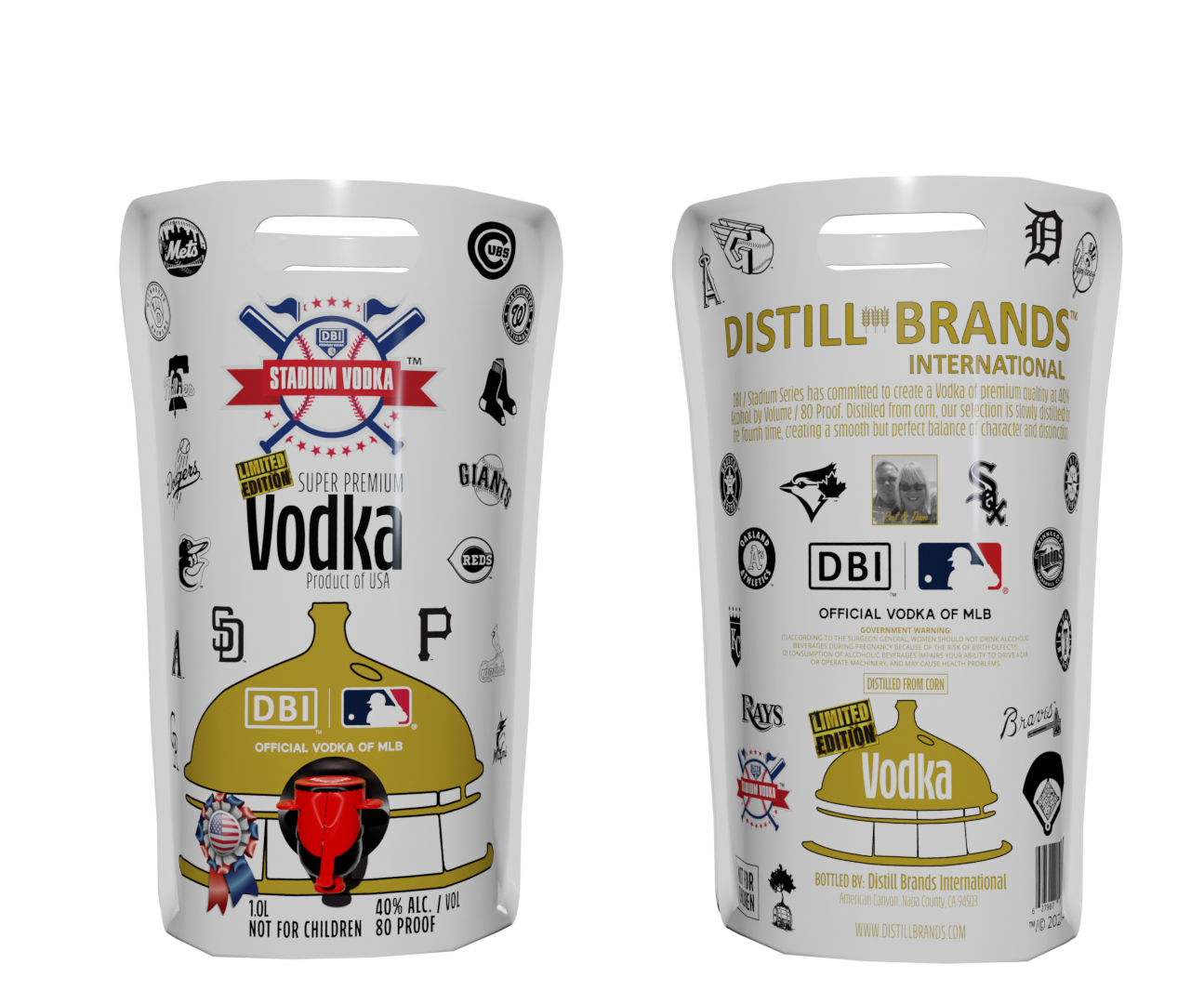 DBI MLB Flex Bags 1.0L Super Premium Collector Vodka