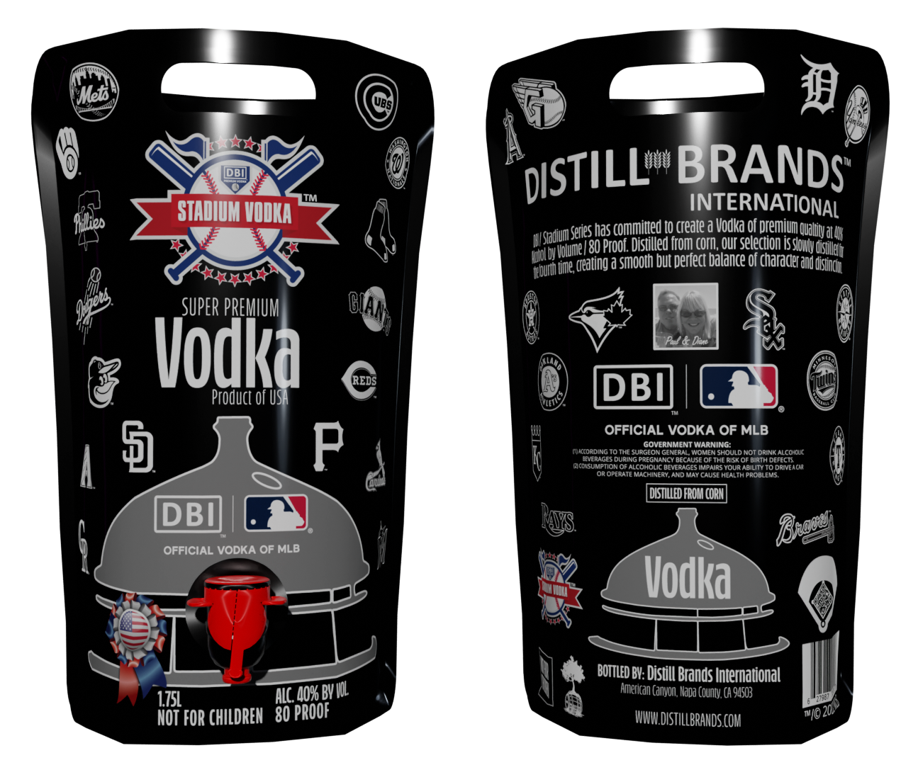 DBI MLB Flex Bags 1.75L Super Premium Vodka